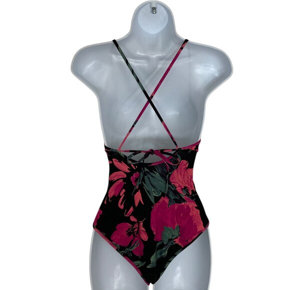 Dries Van Noten Gaia Floral Twisted Keyhole One Piece Swimsuit XS NEW - Picture 2 of 13